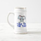 Gespräch mit dem Schwanz Bunny Rabbit Bierglas (Links)