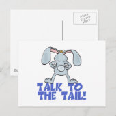 Gespräch mit dem Schwanz Bunny Rabbit Postkarte (Vorne/Hinten)