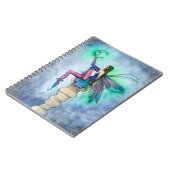 Gespräch mit der Mond Fairy Fantasy Art Notizblock (Linke Seite)