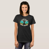 Gespräch mit der Sand Long Beach Summer California T-Shirt (Vorne ganz)