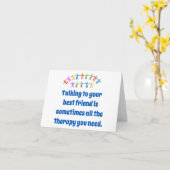 Gespräch mit Ihrem besten Freund - Freundschaftsan Karte (Gelbe Blume)