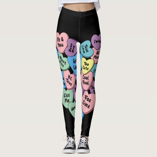 Gespräch mit Kerzenherzen Leggings (Vorderseite)