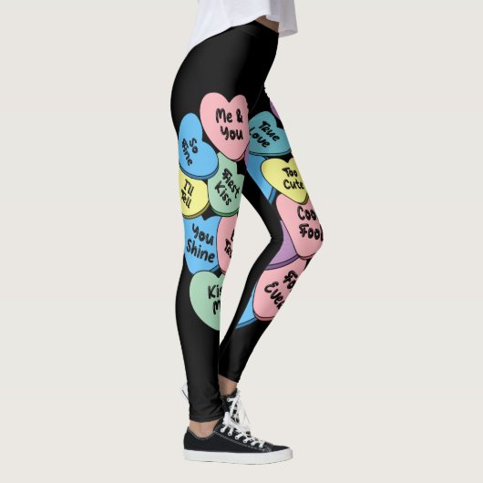 Gespräch mit Kerzenherzen Leggings (Rechts)