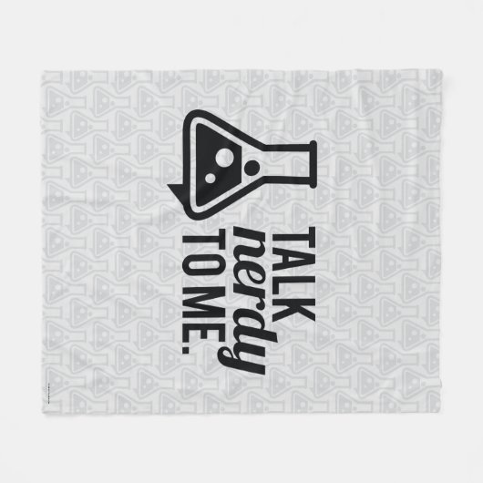 Gespräch Nerdy Fleecedecke (Vorderseite (Horizontal))