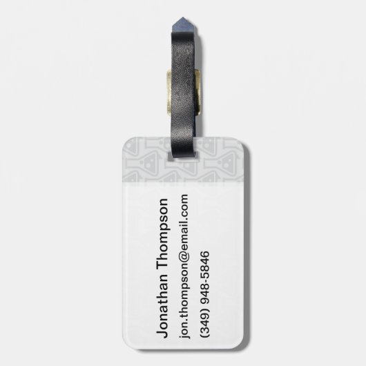 Gespräch Nerdy Gepäckanhänger (Rückseite vertikal)