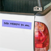Gespräch nerdy zu mir autoaufkleber (Auf Lkw)