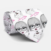 Gespräch Nerdy zu mir Krawatte (Gerollt)