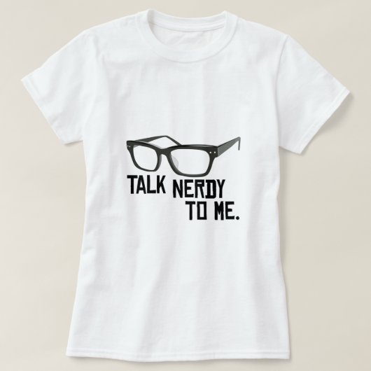 Gespräch Nerdy zu mir T-Shirt (Design vorne)