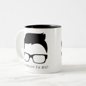 Gespräch Nerdy zu mir Tasse (Vorderseite Links)