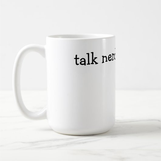 Gespräch Nerdy zu mir Tasse (Links)