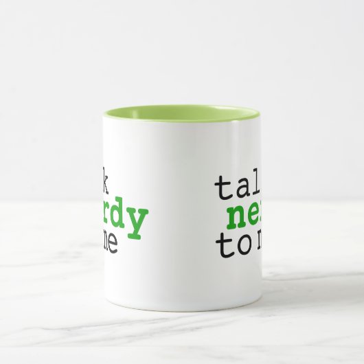 Gespräch nerdy zu mir tasse (Zentrum)