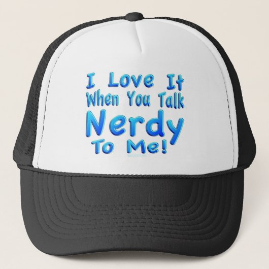 Gespräch Nerdy zu mir Truckerkappe (Vorderseite)