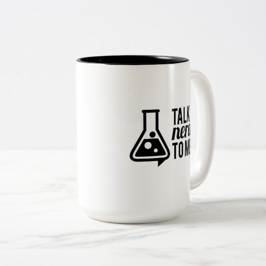 Gespräch Nerdy Zweifarbige Tasse (VorderseiteRechts)