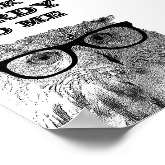 Gespräch nervös mit mir | Funny quote owulf poster (Ecke)