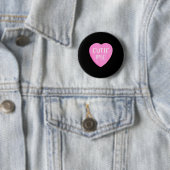 Gespräch Süßigkeiten Herz Schatz Valentinstag  Button (Beispiel)