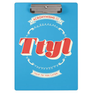 Gespräch zu Ihnen später Klemmbrett