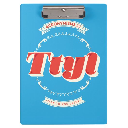 Gespräch zu Ihnen später Klemmbrett (Vorderseite)