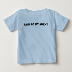 GESPRÄCH ZU MEINEM AGENTEN BABY T-SHIRT