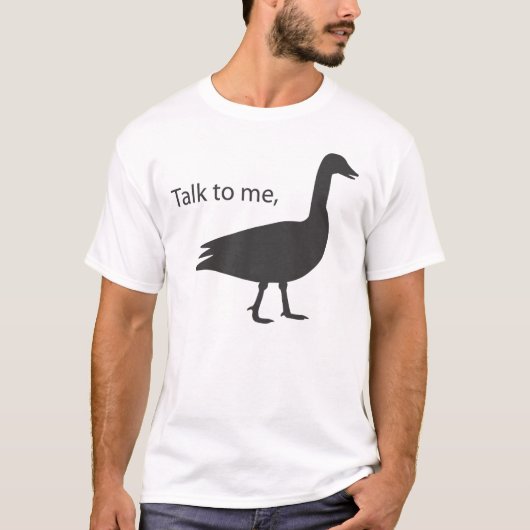Gespräch zu mir Gans T-Shirt (Vorderseite)