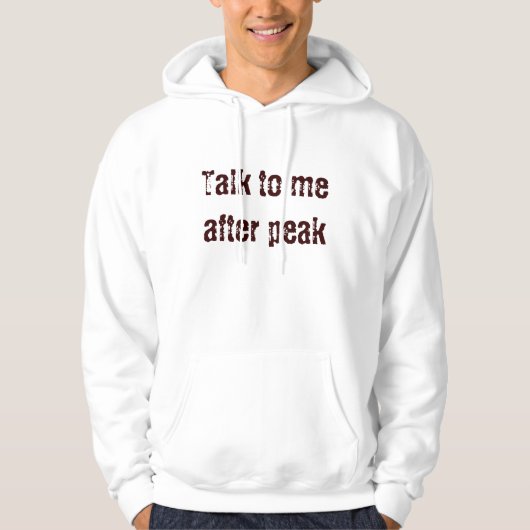Gespräch zu mir nach Spitze Hoodie (Vorderseite)