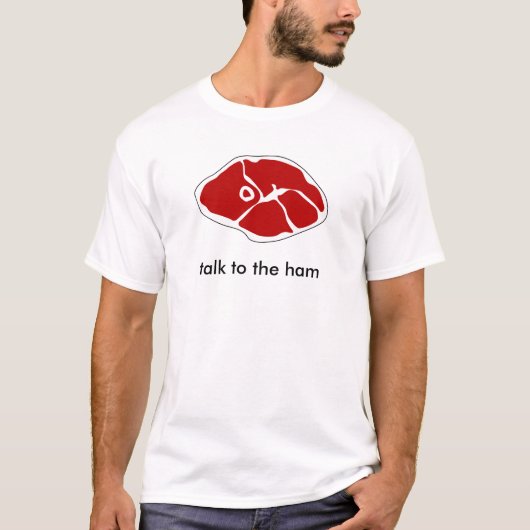 Gespräch zum Schinken T-Shirt (Vorderseite)