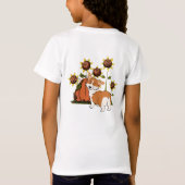 Gespräch zum Schwanz-CartoonCorgi T-Shirt (Rückseite)