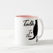 "Gespräch zum Schwanz" Tasse (VorderseiteRechts)