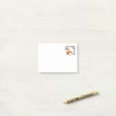 Gespräch zum Schwanz-WaliserCorgi Post-it Klebezettel (Auf Schreibtisch)
