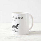 Gespräch zur Frettchen-Tasse Kaffeetasse (VorderseiteRechts)