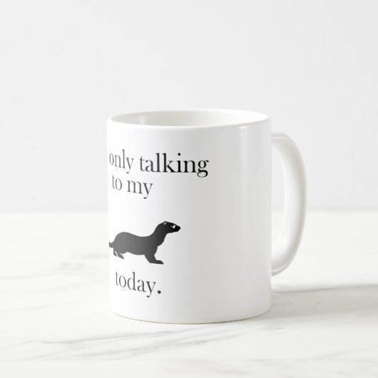 Gespräch zur Frettchen-Tasse Kaffeetasse (VorderseiteRechts)