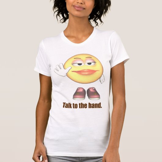 Gespräch zur Handdamen-lässigen Schaufel T-Shirt (Vorderseite)