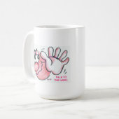 GESPRÄCH ZUR HANDkaffee-TASSE Kaffeetasse (Vorderseite Links)