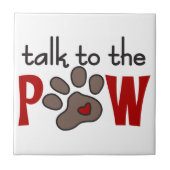 Gespräch zur Tatze Fliese (Vorderseite)