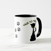 Gespräch zur Tatze - Haltungs-Tasse Tasse (VorderseiteRechts)