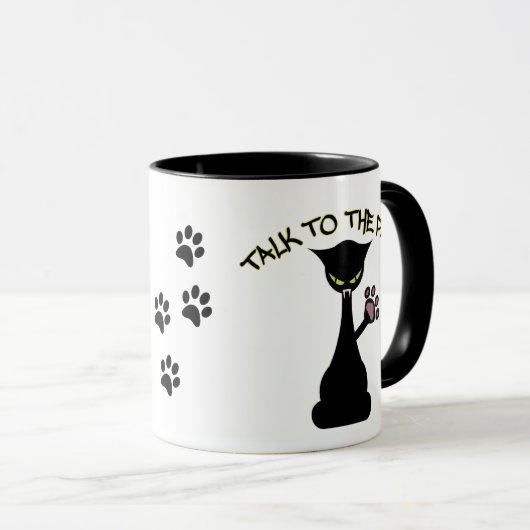 Gespräch zur Tatze - Haltungs-Tasse Tasse (VorderseiteRechts)