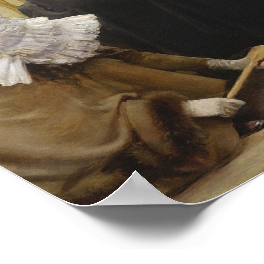 Gespräche im Jardin du Luxembourg Poster (Ecke)