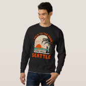 Gespräche mit dem Sand Seattle Beach Washington Oc Sweatshirt (Vorne ganz)