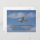 Gespräche mit den Tieren Postkarte (Vorne/Hinten)