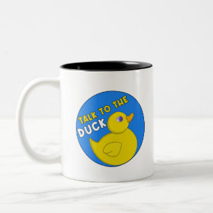 Gespräche mit der Ente Zweifarbige Tasse