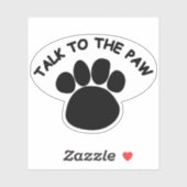 Gespräche mit der Paw Aufkleber (Blatt)