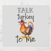 Gespräche mit mir über die Türkei Schaumweinetikett (Einzelnes Label)