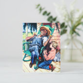 Gespräche mit Vater Vintag Art Postkarte (Stehend Vorderseite)