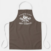 Gespräche über Barbecue Schürze (Vorderseite)