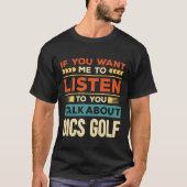 Gespräche über Dics Golf T-Shirt (Vorderseite)