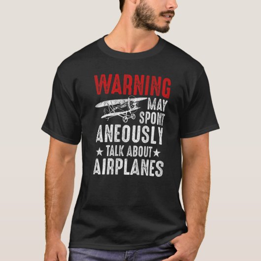 Gespräche über Flugzeugpiloten und Luftfahrt T-Shirt (Vorderseite)
