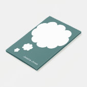 Gesprächs-Blase gerundete personalisierte Post-it Klebezettel (angewinkelt)