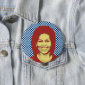 GESPRÄCHS-BLASE MICHELLE OBAMA BUTTON (Beispiel)
