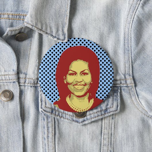 GESPRÄCHS-BLASE MICHELLE OBAMA BUTTON (Beispiel)
