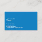 Gesprächs-Blasen-Psychiaters-Visitenkarte Visitenkarte (Rückseite)