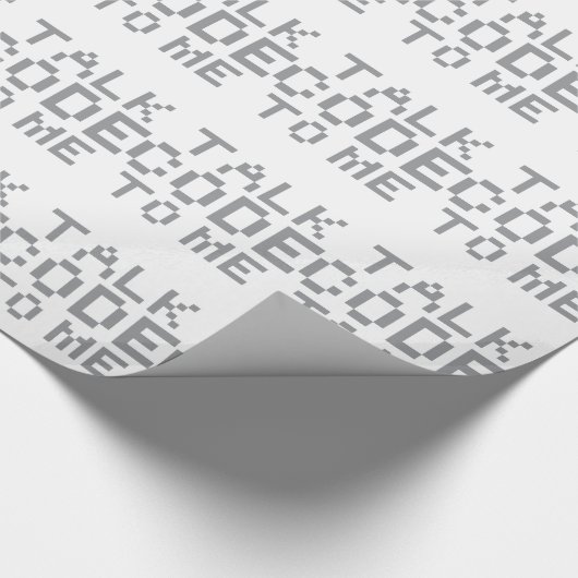 GESPRÄCHS-CODE ZU MIR GESCHENKPAPIER (Ecke)